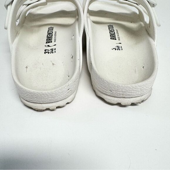 Birkenstock Arizona Essentials White Sandals Size 37 - Picture 5 of 8